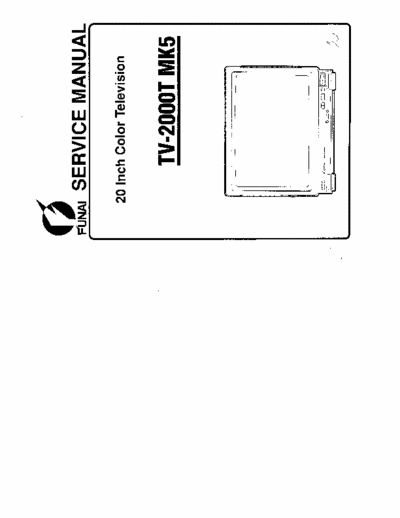 FUNAI TV2000T service manual